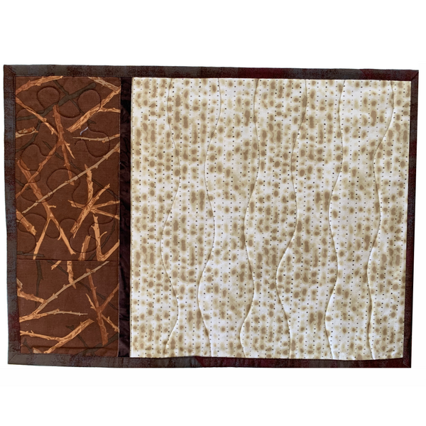 Matzoh Placemat with Brown Border